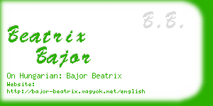 beatrix bajor business card